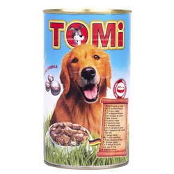 "TOMI" консервы для собак 1200г 5 видов мяса. - фото 5184