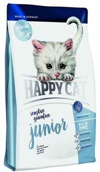 Happy Cat Sensitive Junior для котят с 5-ти недель гиппоалергенный 1,4 кг - фото 5370
