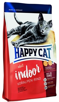 Happy Cat Adult Voralpen-Rind Альпийская говядина для домашних кошек 300 гр. - фото 5372
