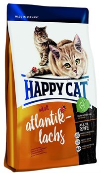 Happy Cat Adult  Атлантический лосось активных кошек 1,4 кг. - фото 5379