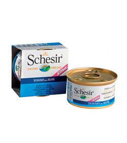 "Schesir" консервы для котят Тунец с алоэ 85гр - фото 5396