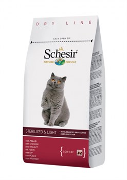"Schesir" сухой корм для стерилизованных кошек с избыточным весом Курица 400 гр. - фото 5525