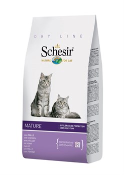 "Schesir" сухой корм для пожилых кошек 400 гр. - фото 5527