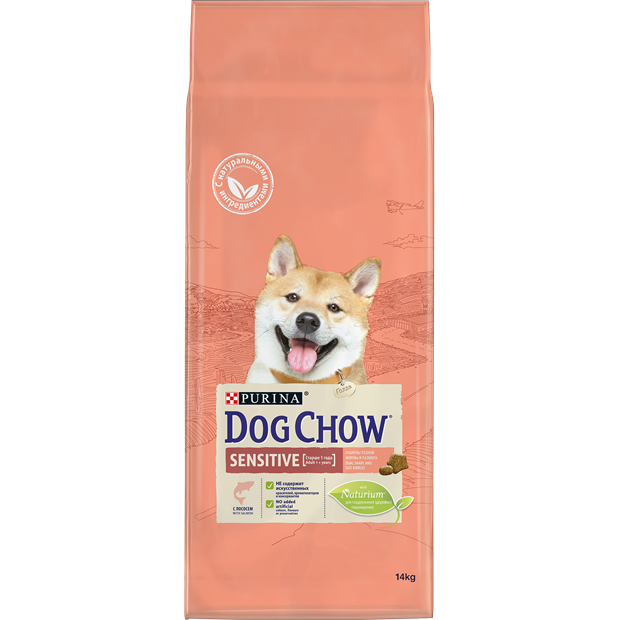 Сухой корм Dog Chow® для взрослых собак с чувствительным пищеварением, с лососем - фото 6800