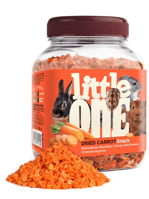 Little One лакомство для всех видов грызунов - Сушеная морковь - фото 7870