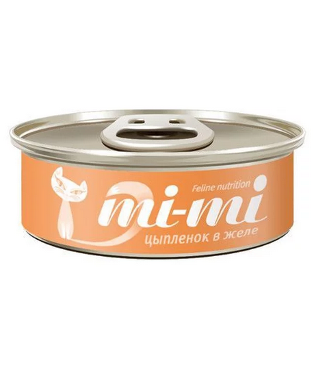 Mi-Mi консервы для кошек и котят, цыпленок в желе - фото 8530