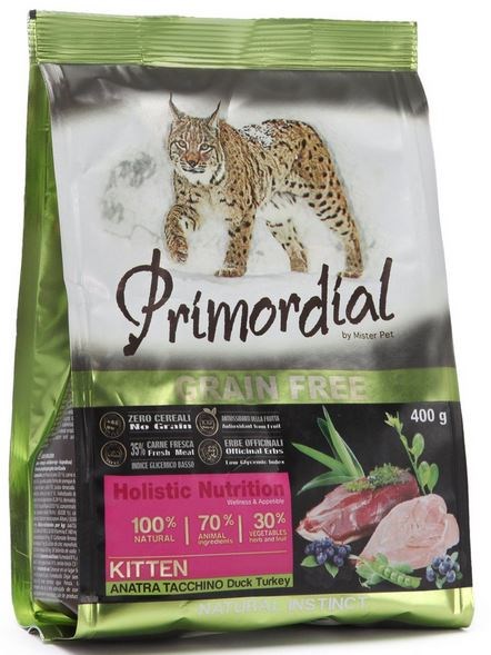Primordial сухой корм для котят утка индейка - фото 8717