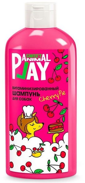 Sweet Animal Play Витаминизированный шампунь для собак и кошек, вишневый пай - фото 8774