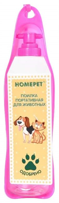 Homepet Поилка портативная для животных 500мл - фото 9306