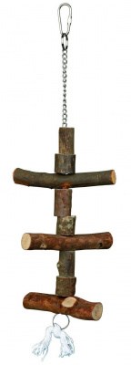 TRIXIE Игрушка для попугая деревянная на цепочке 40 см - фото 9480
