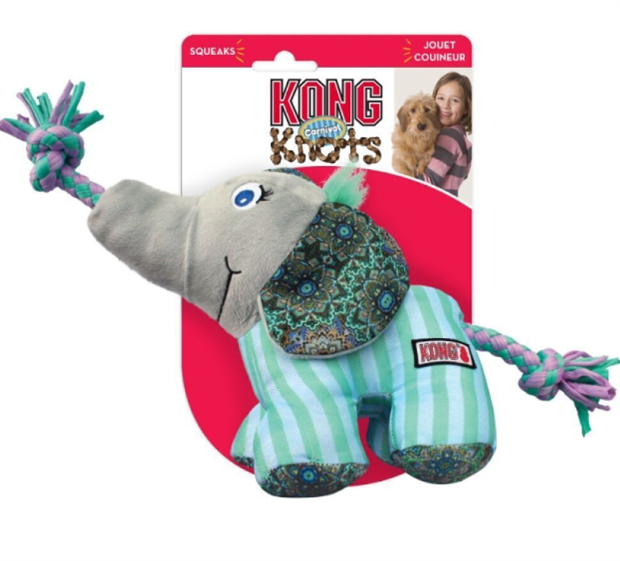 KONG Игрушка для собак Toy Dog Knots Carnival Eleph M/L 475929 - фото 9799