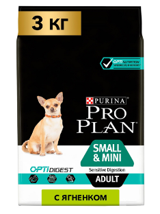 Pro Plan 14897 Small&Mini Adult Sensitive Digestion Optidigest корм для собак мелких и карликовых пород ( 14903 - фото 9951