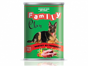 CLAN  FAMILY консервы д/собак 970г паштет из говядины.