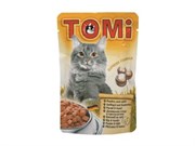 "TOMI" консервы для кошек-пауч 100г птица с кроликом