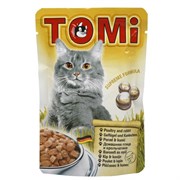 "TOMI" консервы для кошек-пауч 100г гусь с печенью