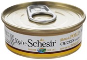 "Schesir" консервы для кошек Куриное феле 50гр