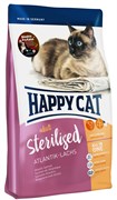 Happy Cat Adult Sterilised для взрослых стерилизованных кошек Атлантический лосось 1,4 кг