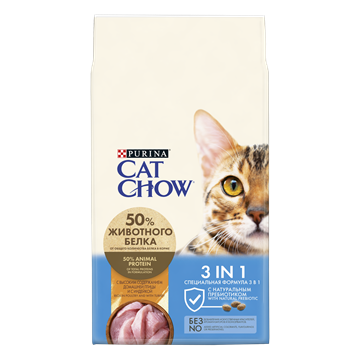 Сухой корм Cat Chow® 3 в 1 для взрослых кошек