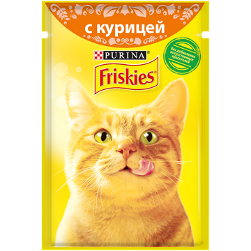 Влажный корм Friskies® для взрослых кошек, с курицей в подливе