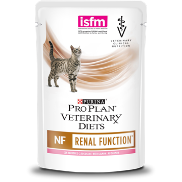 Влажный корм Pro Plan Veterinary Diets NF для взрослых кошек при патологии почек, с лососем, 10 шт