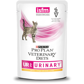 Влажный корм Pro Plan Veterinary Diets для взрослых кошек при болезни нижних отделов мочевыводящих путей, с курицей, 10 шт