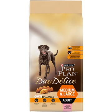 Сухой корм Pro Plan® Duo Delice для взрослых собак средних и крупных пород, с высоким содержанием лосося