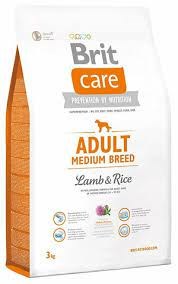 Корм Brit Care ягненок с рисом для собак средних парод 3 кг