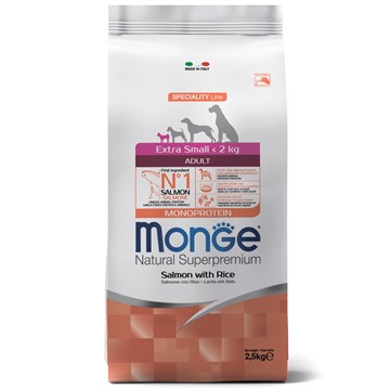 Monge Dog Monoprotein Extra Small корм собак мини пород лосось/рис