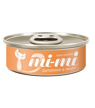 Mi-Mi консервы для кошек и котят, цыпленок в желе