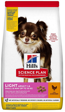 Hill`s Science Plan Adult Light Small & Mini для взрослых собак мелких и миниатюрных пород