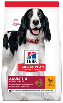 Hill`s Science Plan Adult Medium для взрослых собак средних пород