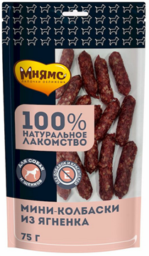 Мнямс для собак Мини-колбаски из ягненка 75 г