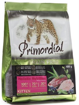 Primordial сухой корм для котят утка индейка