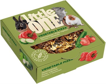 Little One пицца с овощами лакомство - игрушка для всех видов грызунов