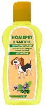 Homepet Шампунь для собак от блох и клещей