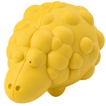 Mr.Kranch Игрушка для собак Овечка с пищалкой с ароматом сливок 8,5х12 см (каучук)