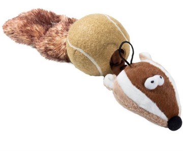 GiGwi Игрушка для собак "Барсук с двумя пищалками" 32 см
