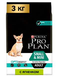 Pro Plan 14897 Small&Mini Adult Sensitive Digestion Optidigest корм для собак мелких и карликовых пород (