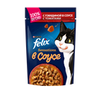Влажный корм Felix® Sensations® для взрослых кошек, с говядиной в соусе с томатами - фото 6827