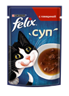 Влажный корм Felix® Суп для взрослых кошек, с говядиной - фото 6852