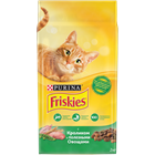 Сухой корм Friskies® для взрослых кошек, с кроликом и полезными овощами - фото 6997